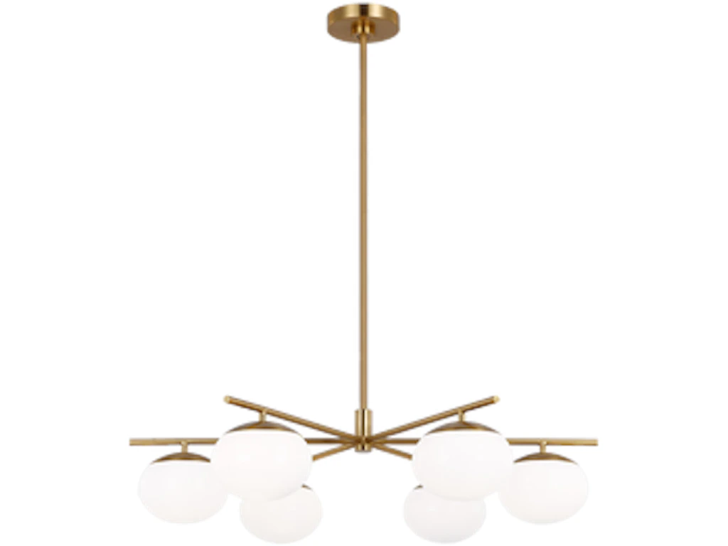Visual Comfort & Co Ceiling Lights Lune Large Chandelier EC1246 - Cole ...