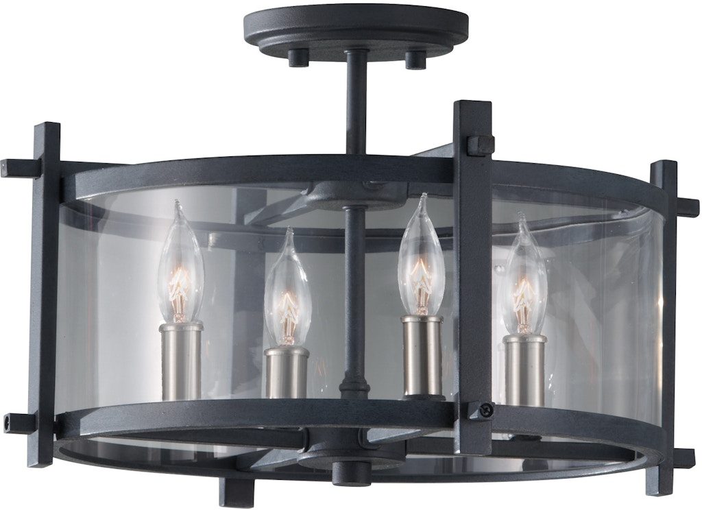 Murray Feiss Lamps And Lighting 4 Light Indoor Semi Flush Mount