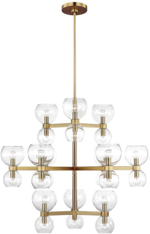 Generation Lighting Lamps and Lighting Londyn Large Chandelier  KSC10124BBSCG - Staiano's Furniture