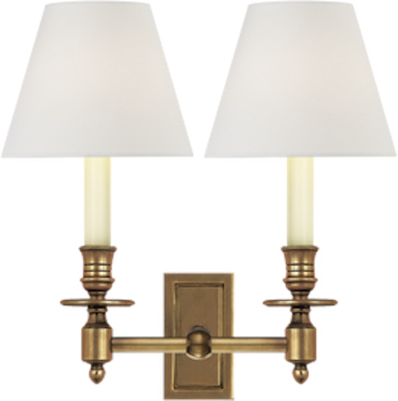 Visual Comfort & Co. Wall Lights French Double Library Sconce
