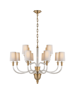Visual Comfort & Co. Vivian Large Two-Tier Chandelier TOB5033