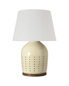  Halifax 28 Inch Cordless Pierced Ceramic Table Lamp 