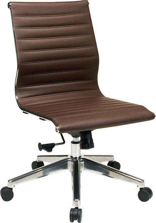 Office Star Products Home Office Mid Back Leather Eco Chair Hennen Furniture St Cloud