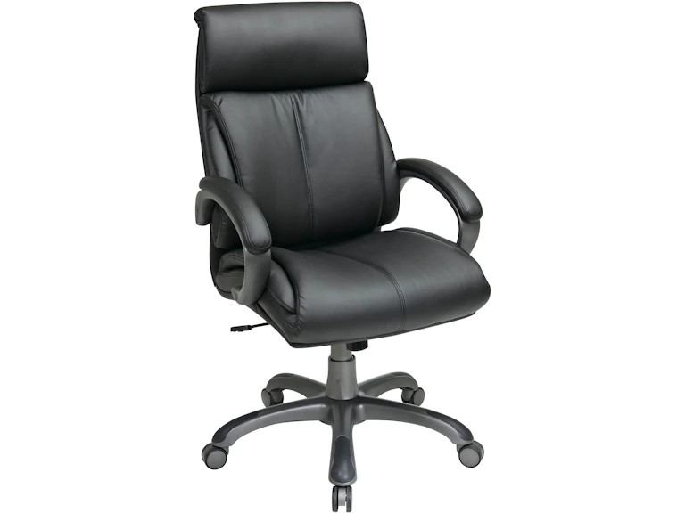 Office Star Products Home Office Executive Black Eco Leather Chair Ech607 Ec3 Hennen Furniture