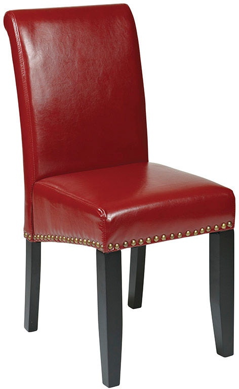 Office Star Products Home Crimson Red Eco Leather Parsons Office Star Products Home Crimson Red Eco Leather Parsons Chair At Four States Furniture