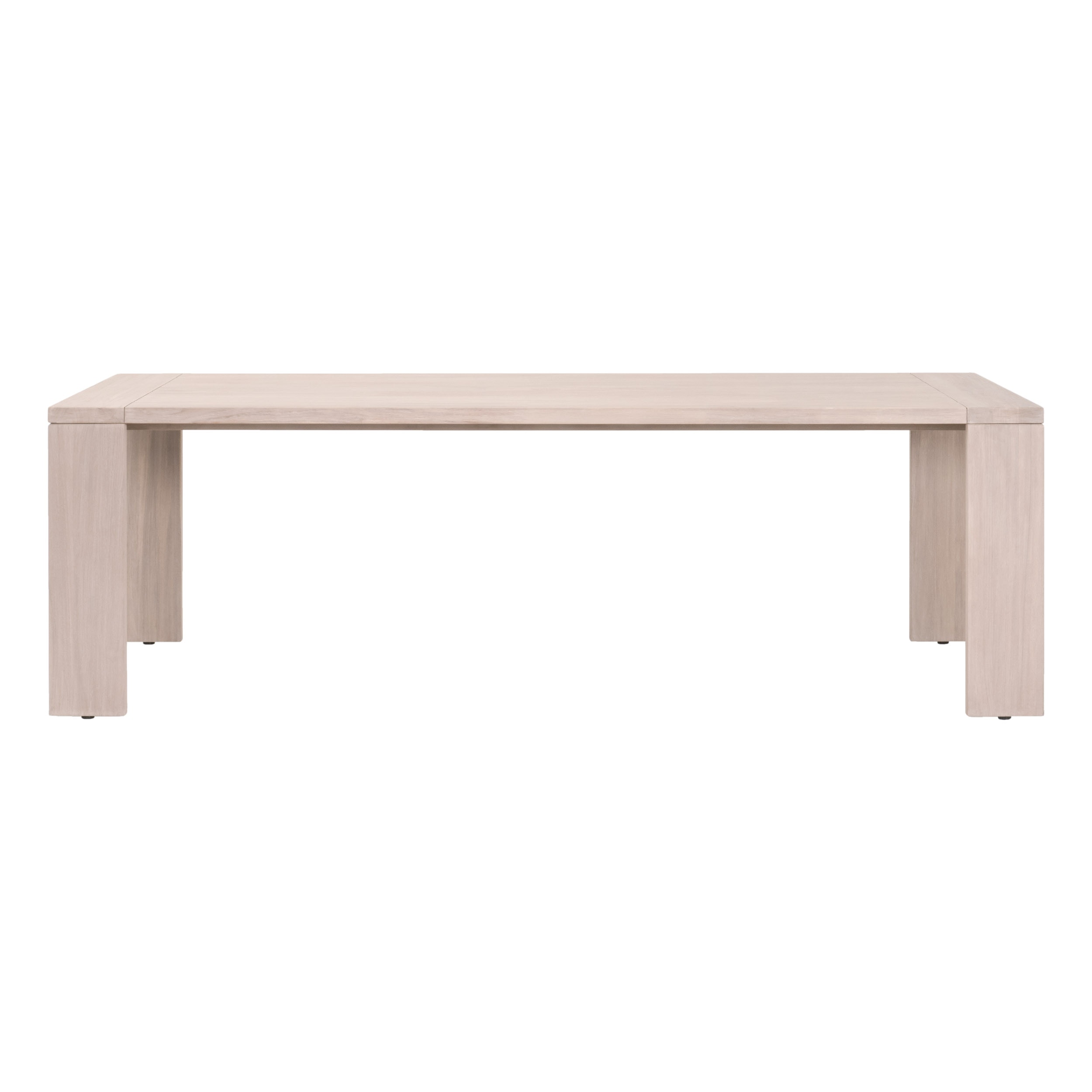 Big Sur Washed Ever Teak Outdoor Rectangular Dining Table