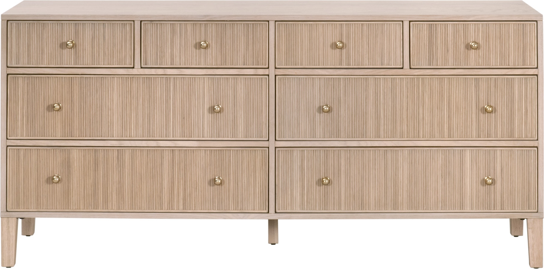 Highland 8-Drawer Double Dresser ESL5258NATOAK Highland 8-Drawer Double Dresser ESL5258NATOAK