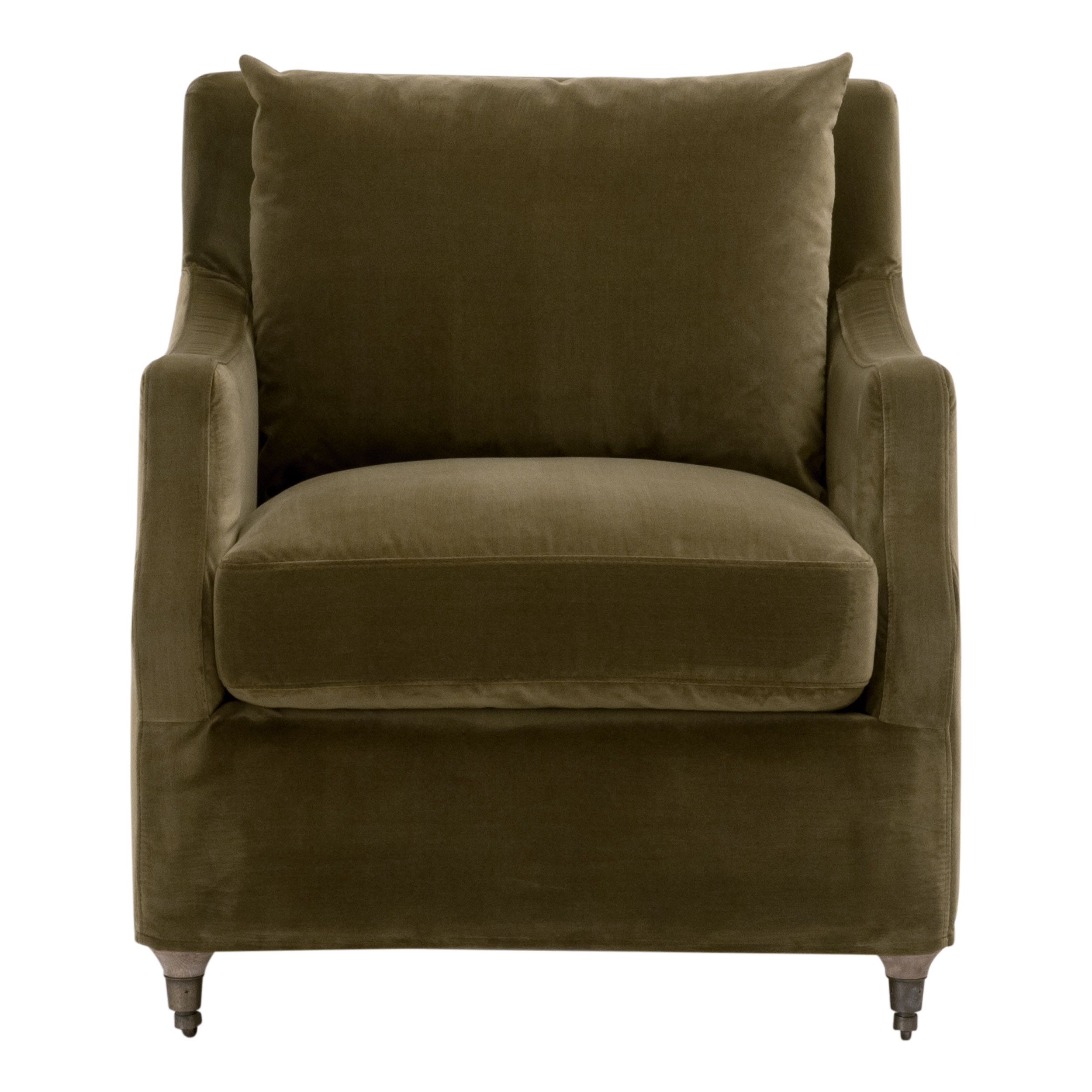 Essentials for Living Jade Slipcover Club Chair