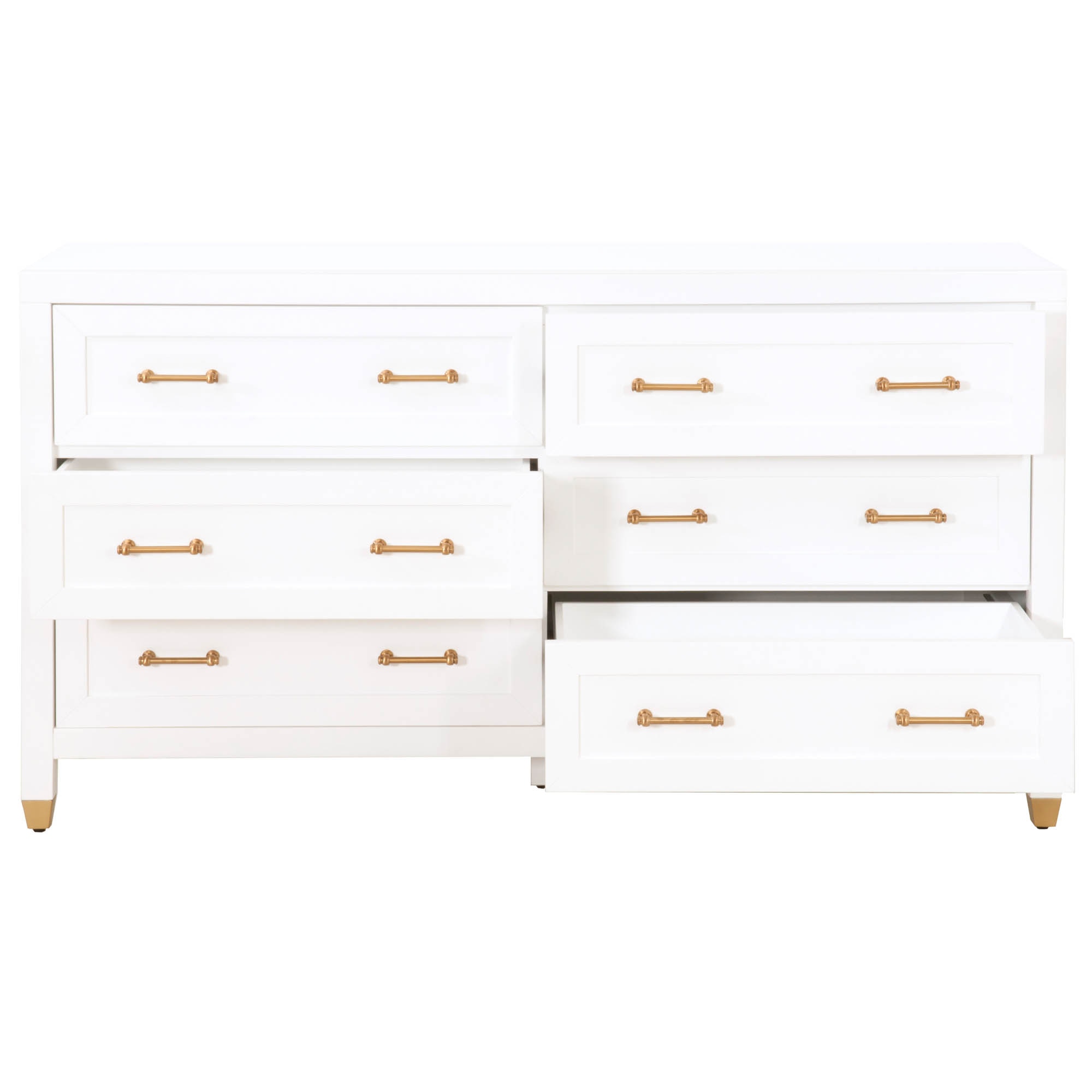 green emerald velvet dress Babyletto Lolly 6-Drawer Assembled Double Dresser