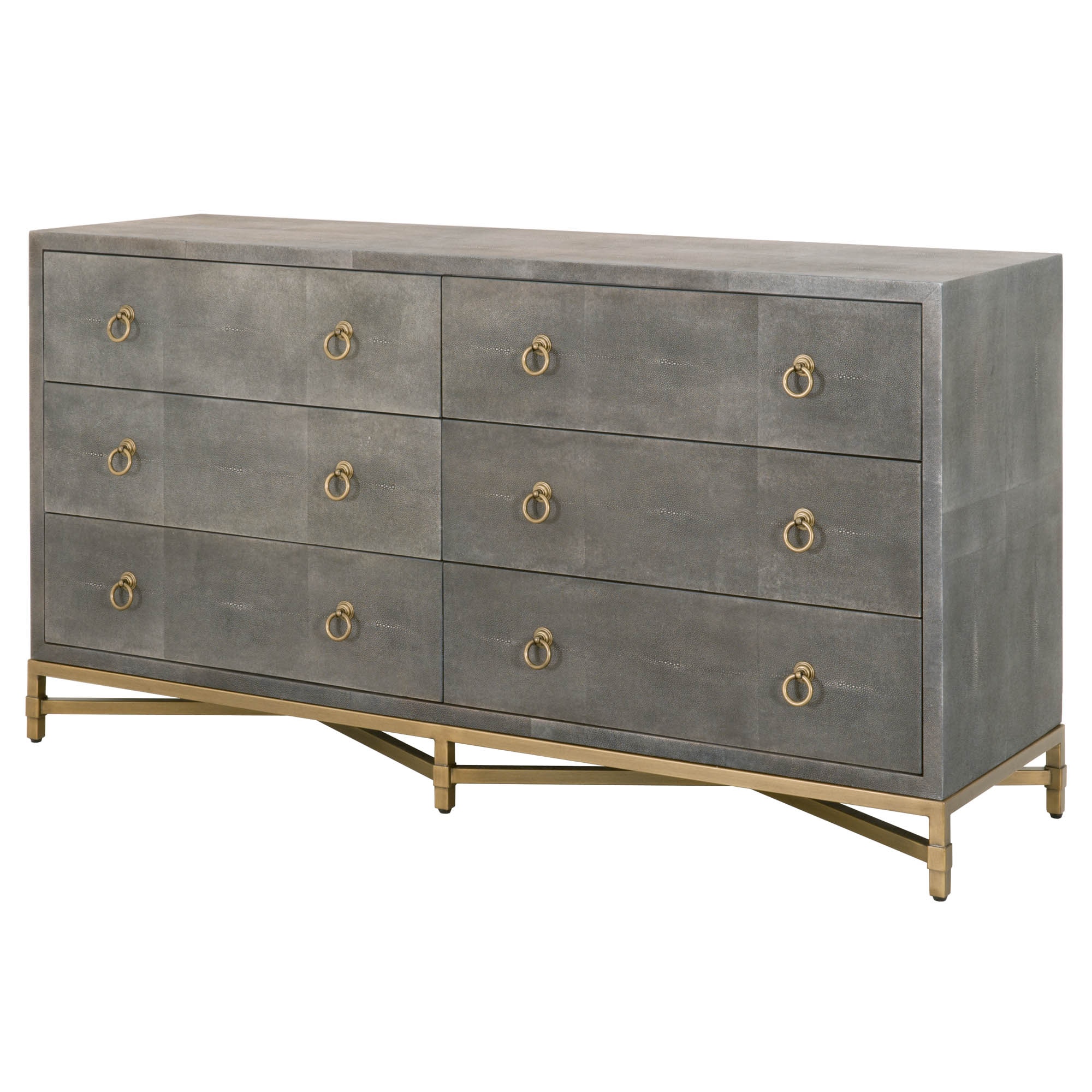 Essentials for Living Traditions Strand Shagreen 6-Drawer Double Dresser