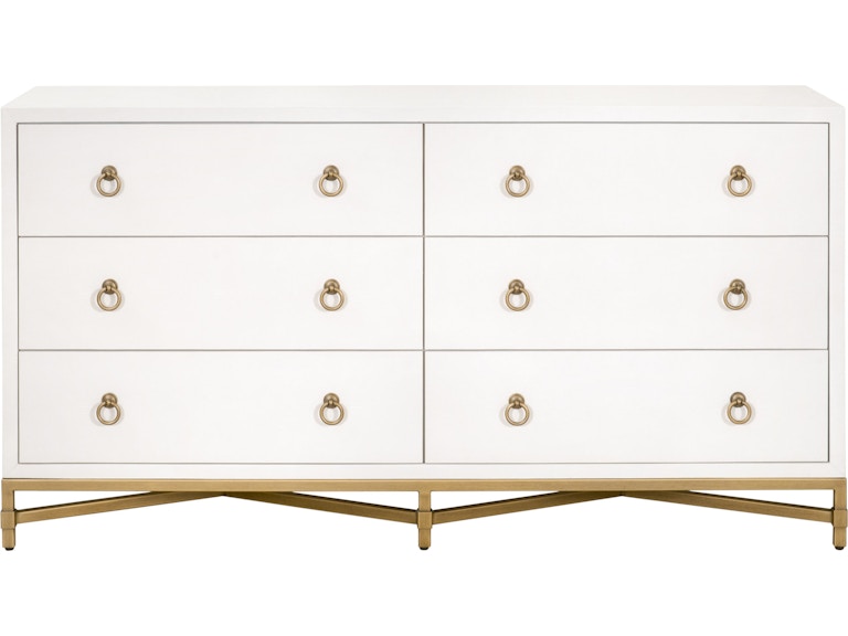 Strand Shagreen 6-Drawer Double Dresser ESL6122PRLSHGGLD Strand Shagreen 6-Drawer Double Dresser ESL6122PRLSHGGLD