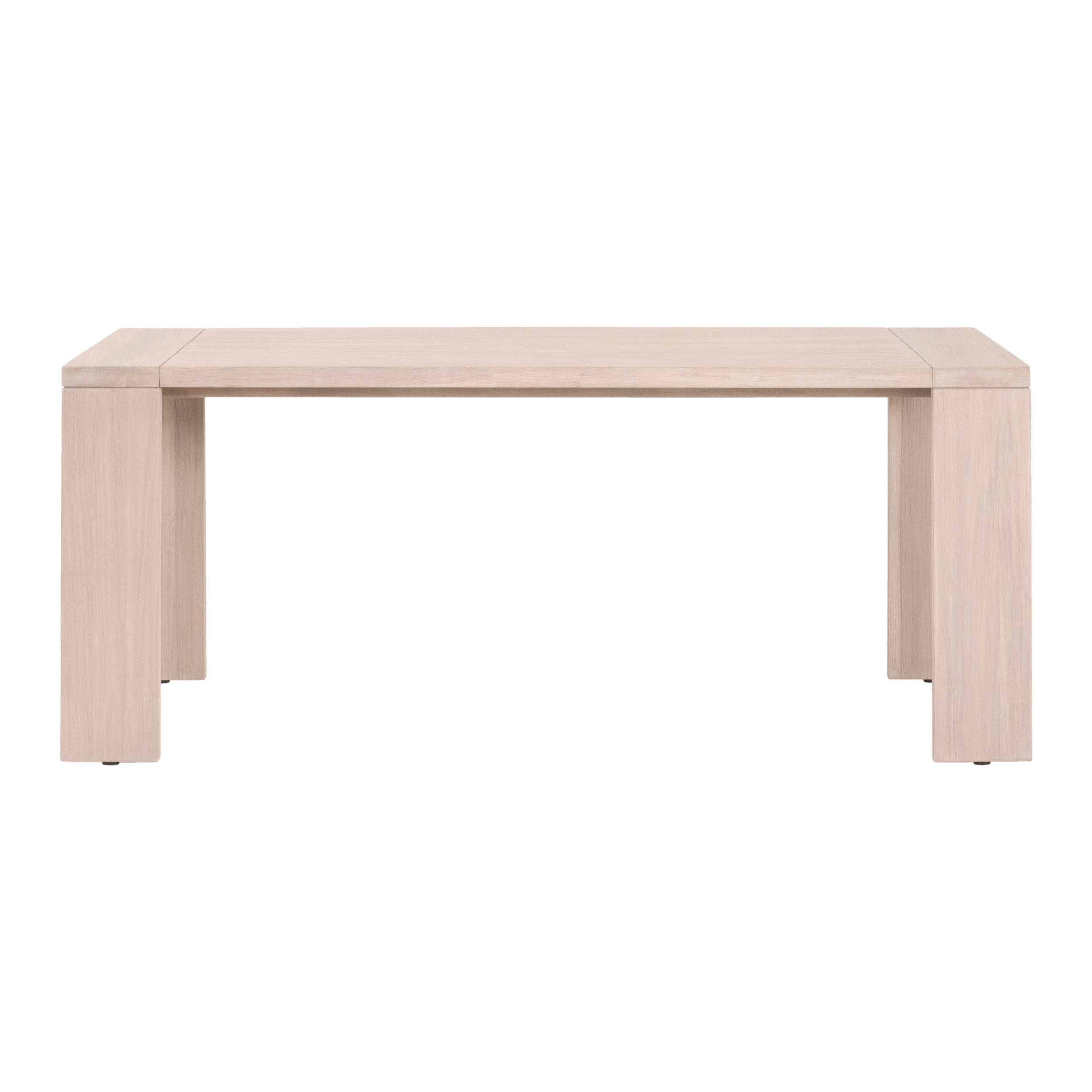 Big Sur Washed Ever Teak Outdoor Rectangular Dining Table - Thumbnail 2