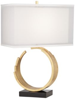 gold leaf table lamp