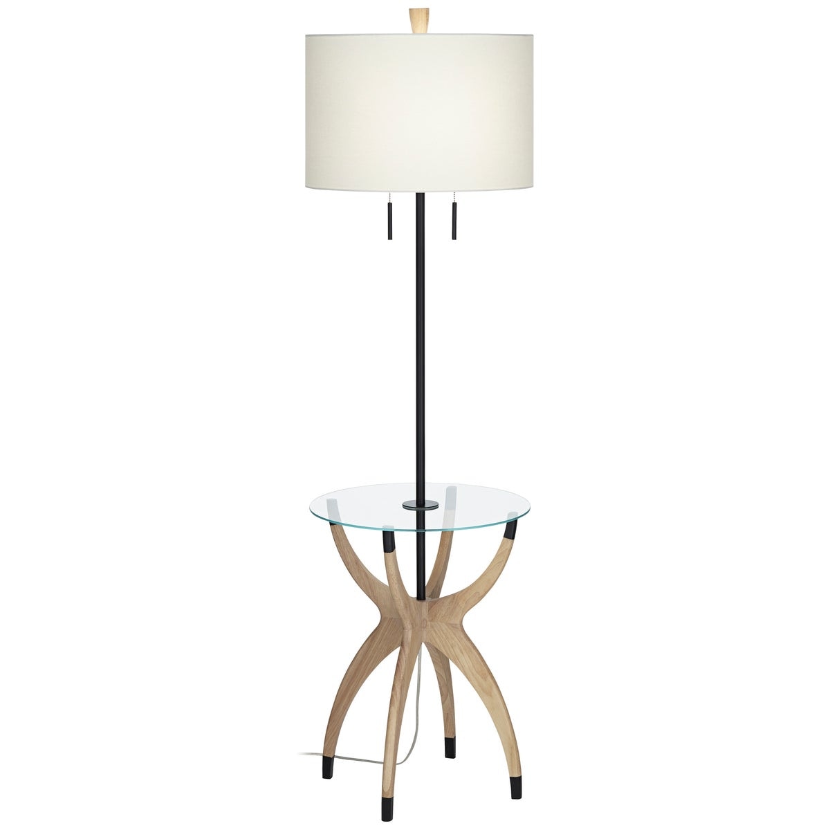 vanguard floor lamp with glass tray table