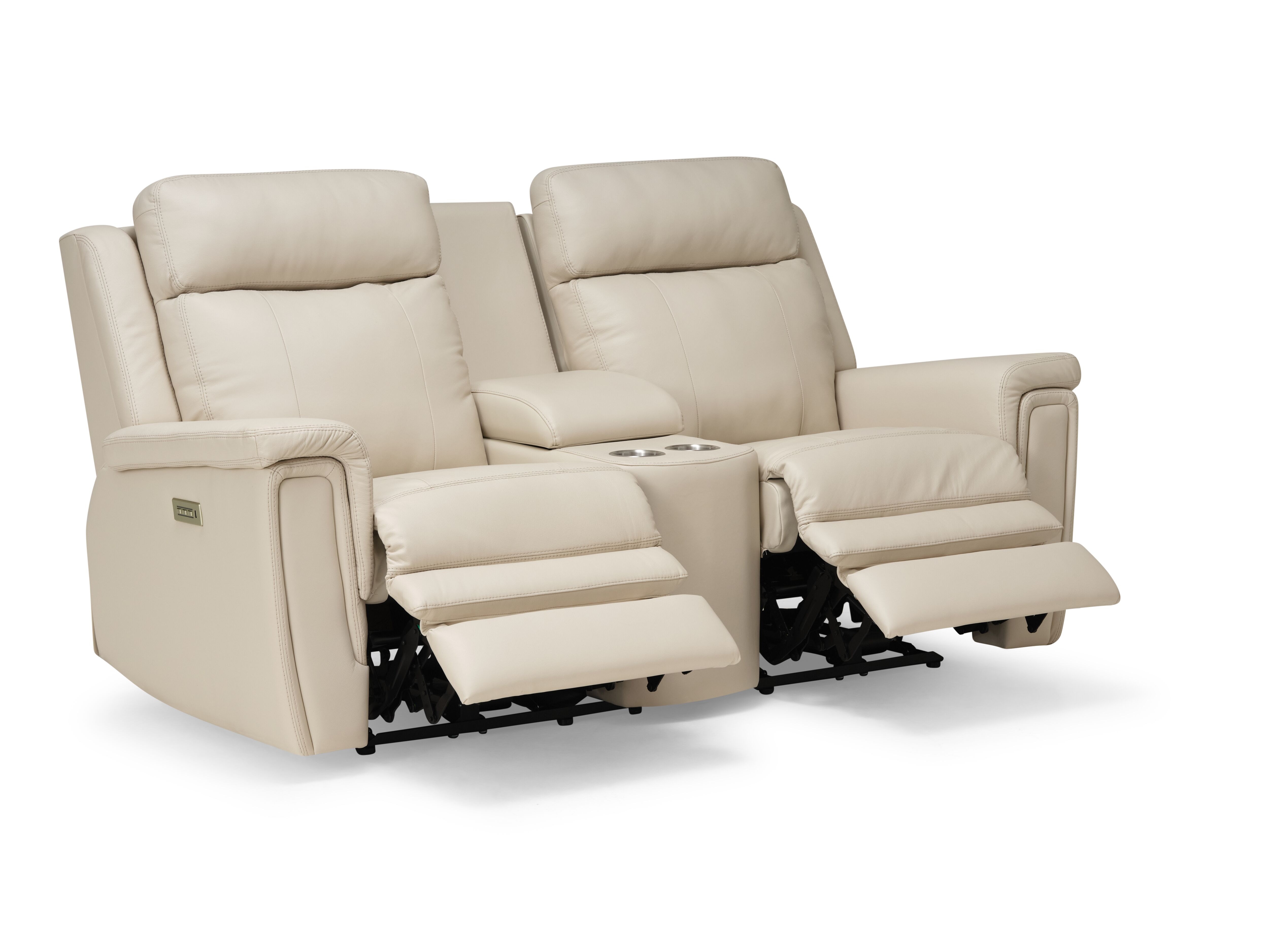 Palliser Furniture Power Reclining Loveseat With Console And Power Headrest And Lumbar 41065-L8