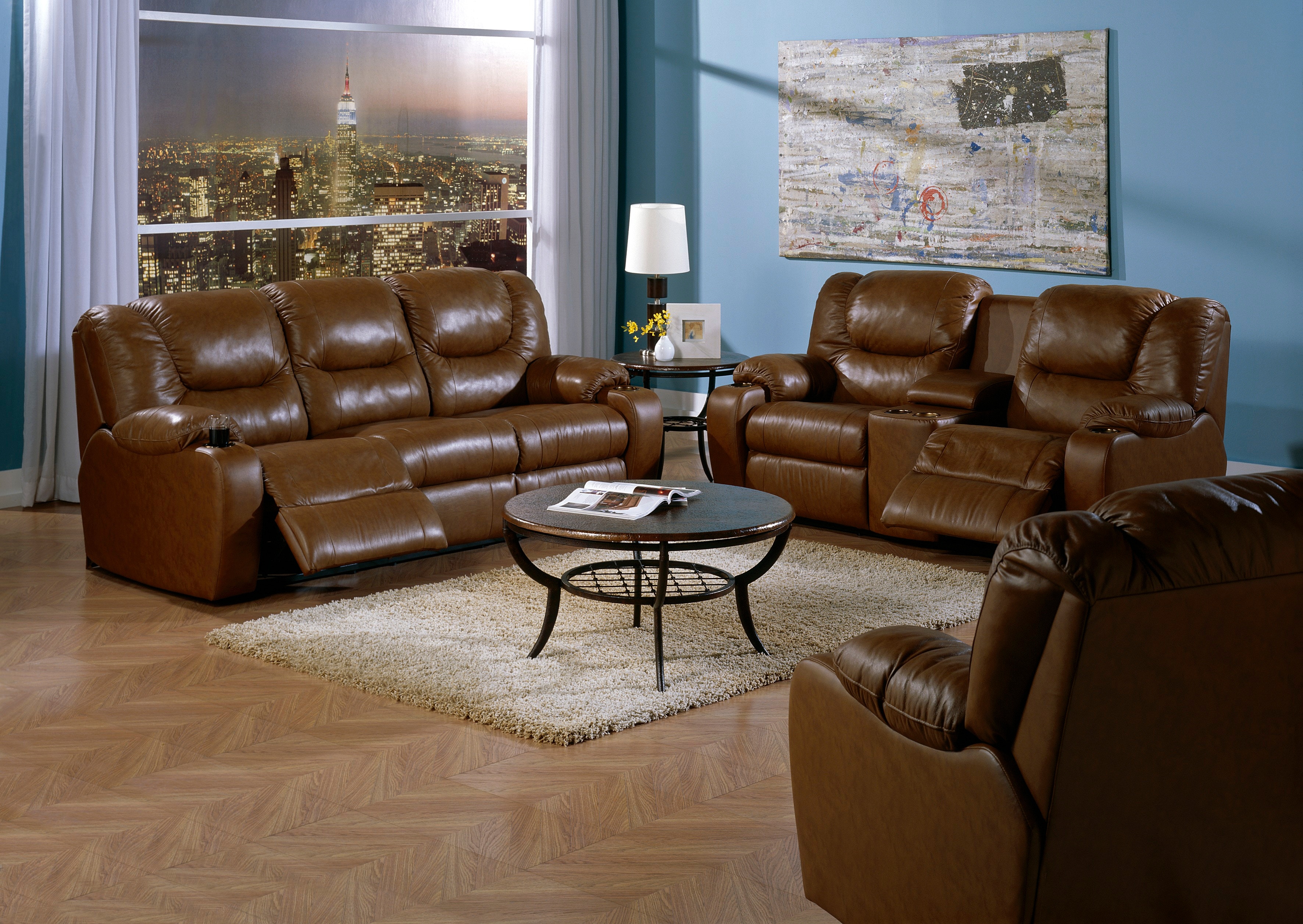 Palliser Furniture Living Room Sofa Recliner 4101251 Hamilton Sofa & Leather Gallery Chantilly