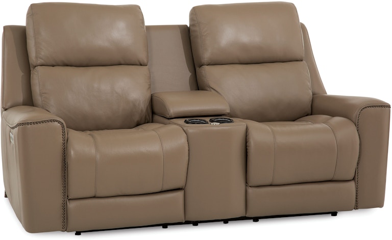 Palliser Furniture Hastings Console Loveseat Recliner Power With/Power Headrest and Power Lumbar 41068-L8