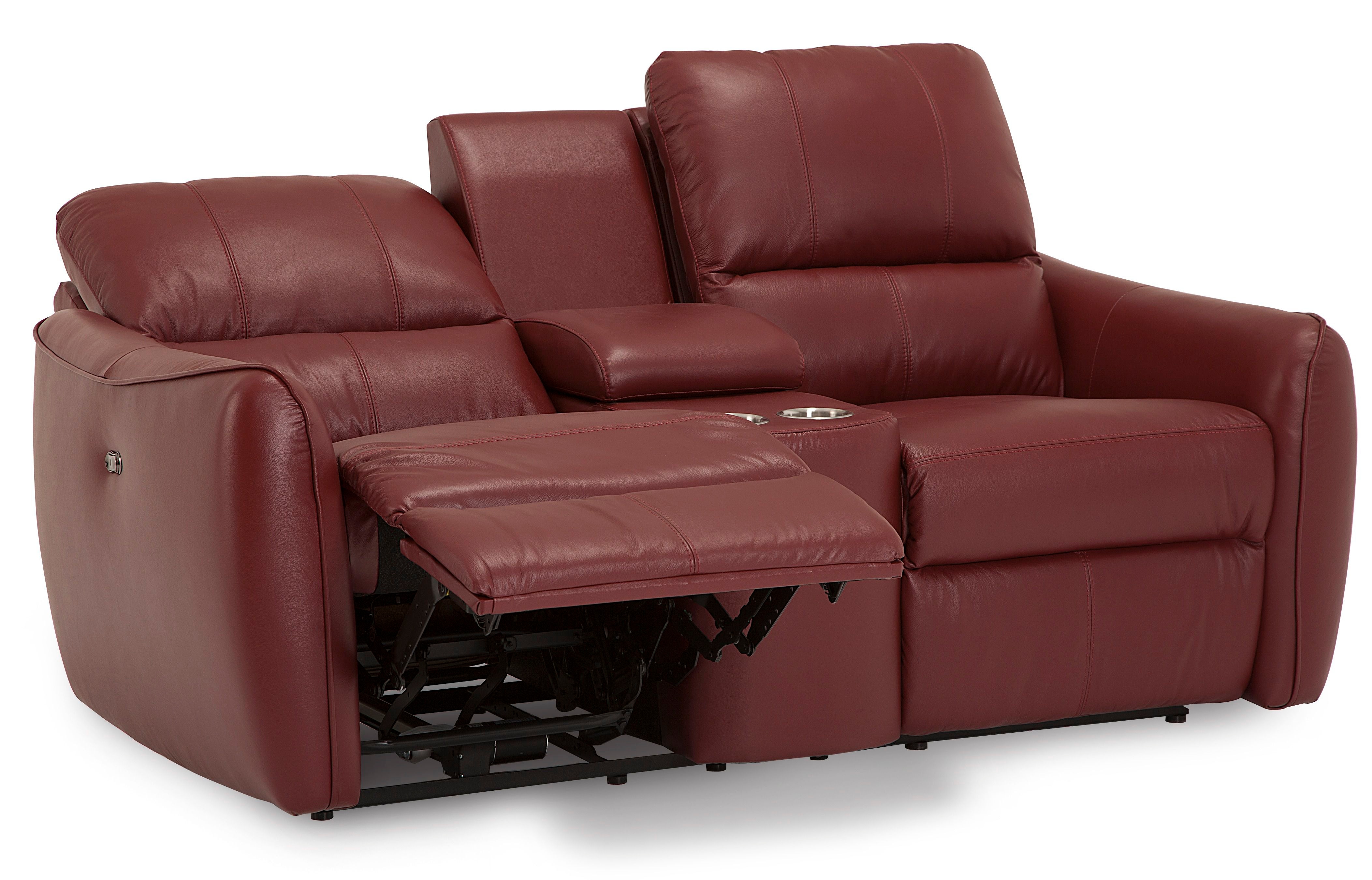 Palliser Furniture Living Room Arlo Console Loveseat Power Recliner