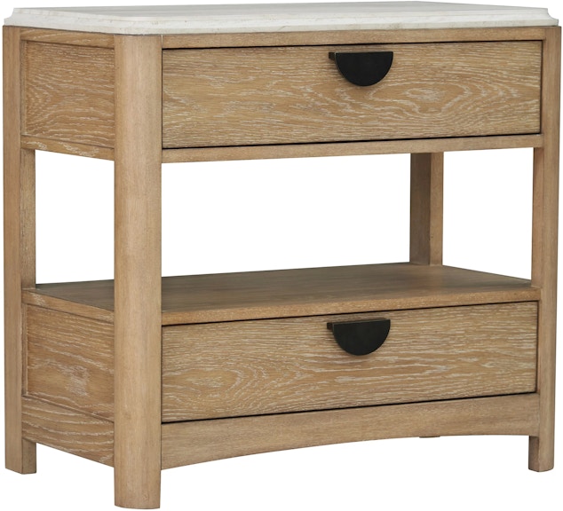 Parker House Escape Escape Two Drawer Nightstand with Stone Top BESC-51302