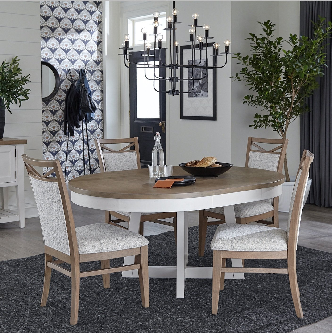 Casual round dining table and chairs new arrivals