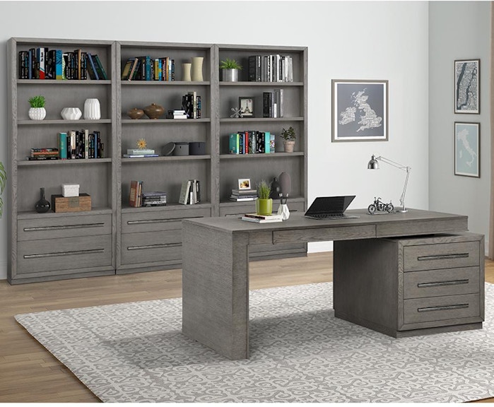 Parker House Pure Modern 4 Piece Wall with Executive Desk PUR-4PC-WALL DESK