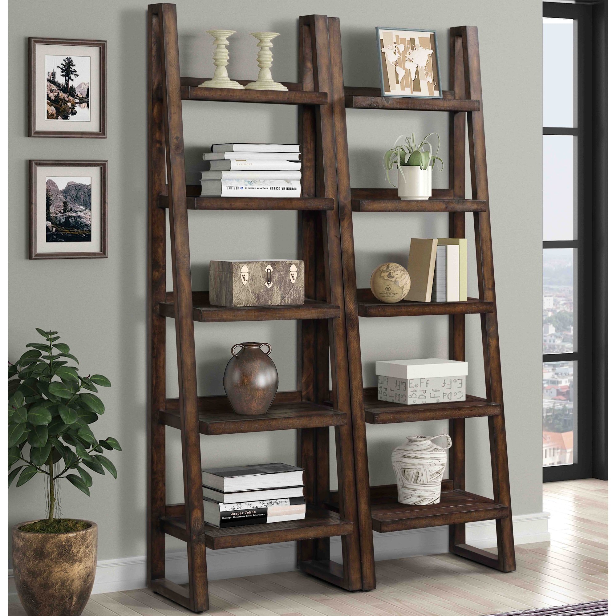 Parker House Tempe Pair of Etagere Bookcases