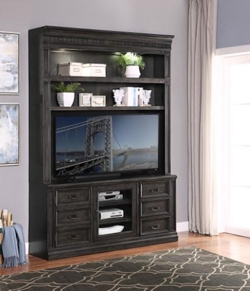 Parker House Washington Heights 66 Inch TV Console with Hutch WAS-2PC-ENT-WALL