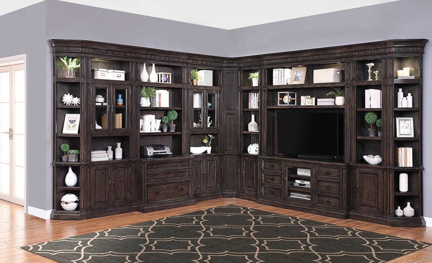 Parker House Home Entertainment 12 Piece Entertainment Library