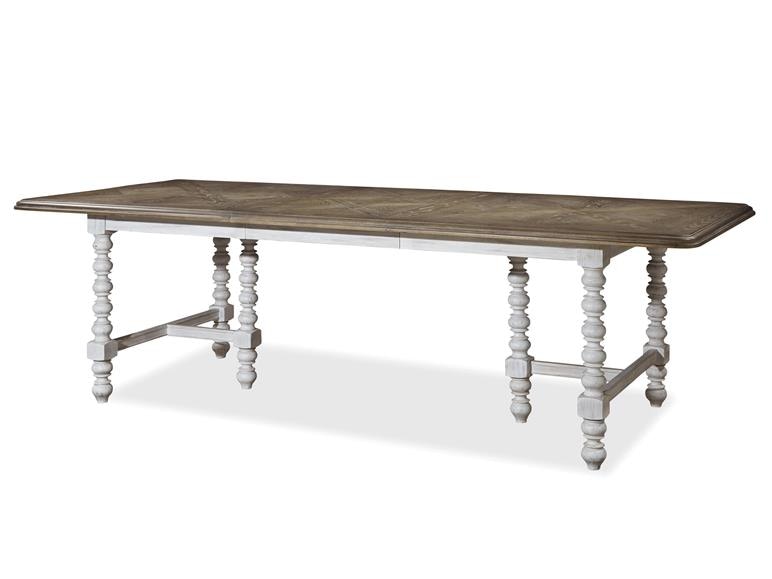 Paula Deen By Universal Dining Room Dogwood Dinner Table 597a655 Russell S Fine Furniture Santa