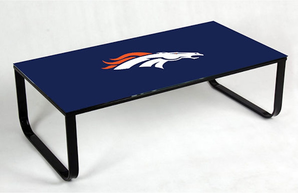 Shop Our Star Coffee Table With Nfl Denver Broncos Team Colors