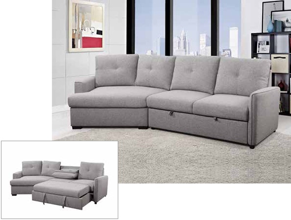 Primo International Living Room Montrose sectional, sleeper ensemble
