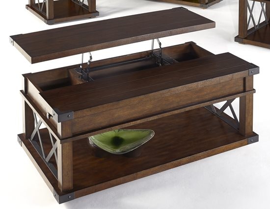 double lift up coffee table