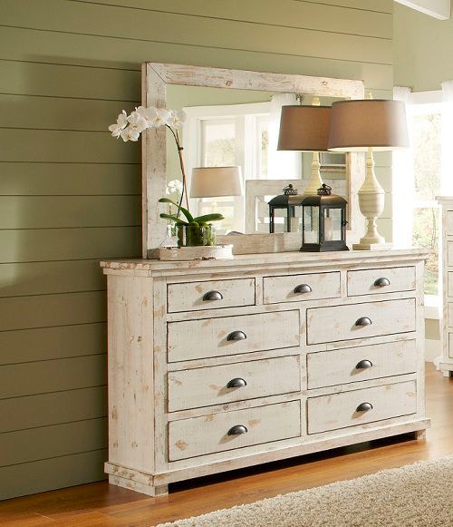 Distressed on sale wood dresser