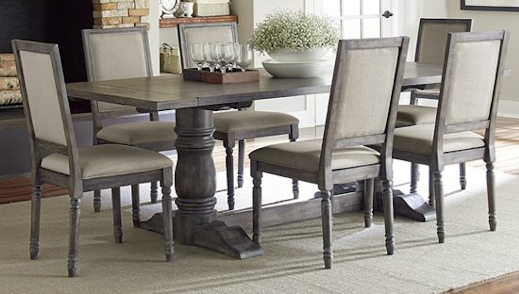 Progressive Furniture Dining Room Rectangular Dining Table P836-10B/10T - Claussens Furniture Progressive Furniture Dining Room Rectangular Dining Table P836-10B/10T - Claussens Furniture