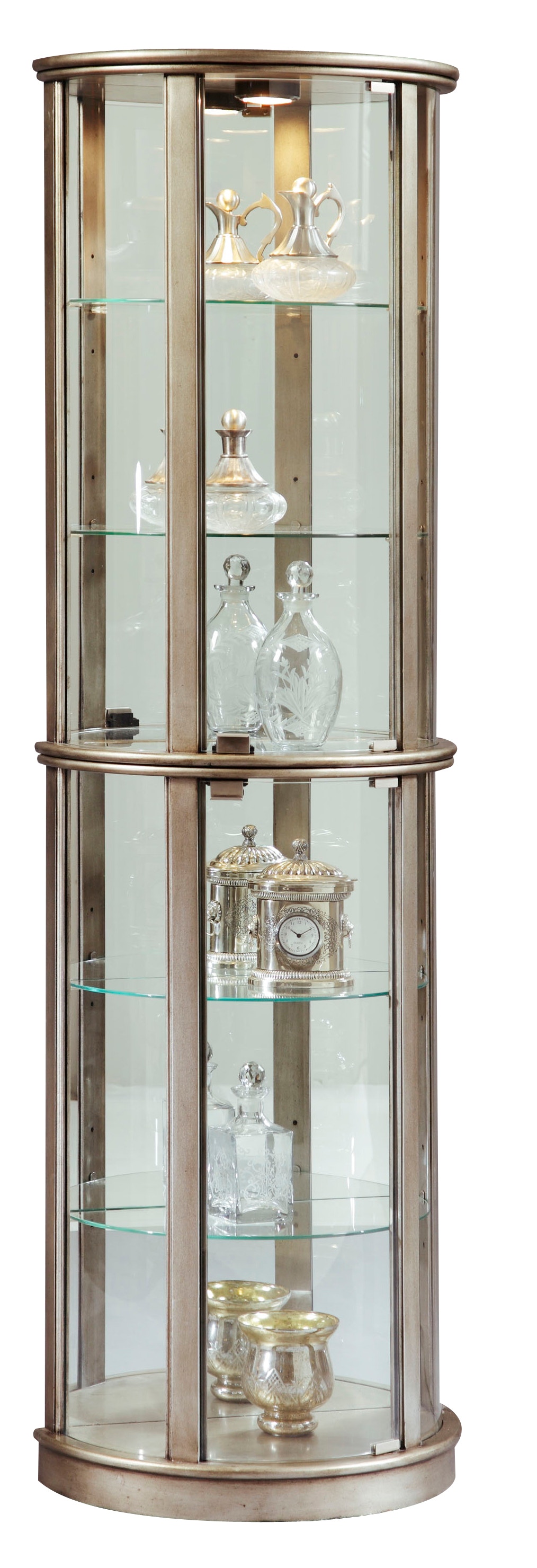 Lighted glass store curio cabinet