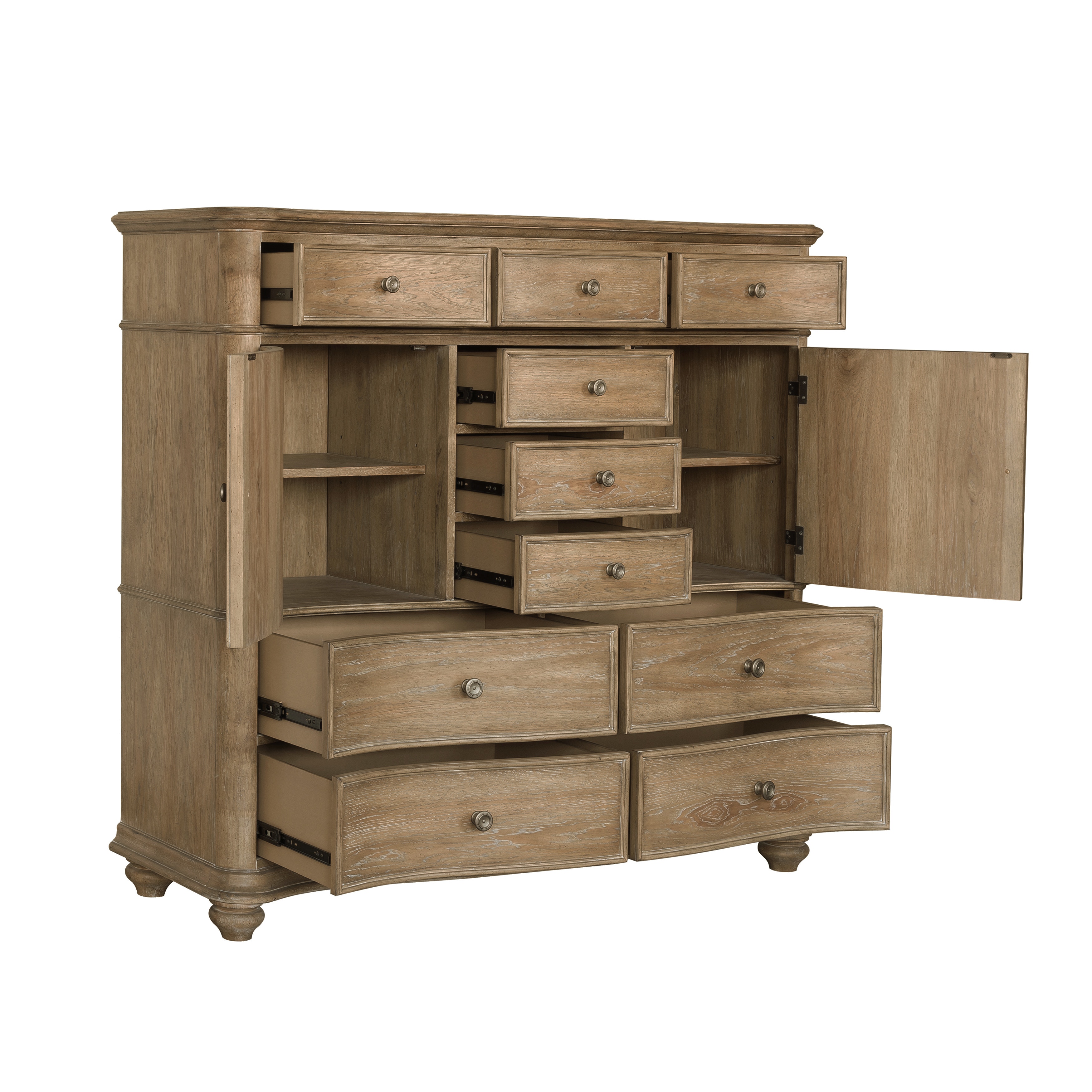 PFC Bedroom Weston Hills 10 Drawer Master Chest with Cabinets P293