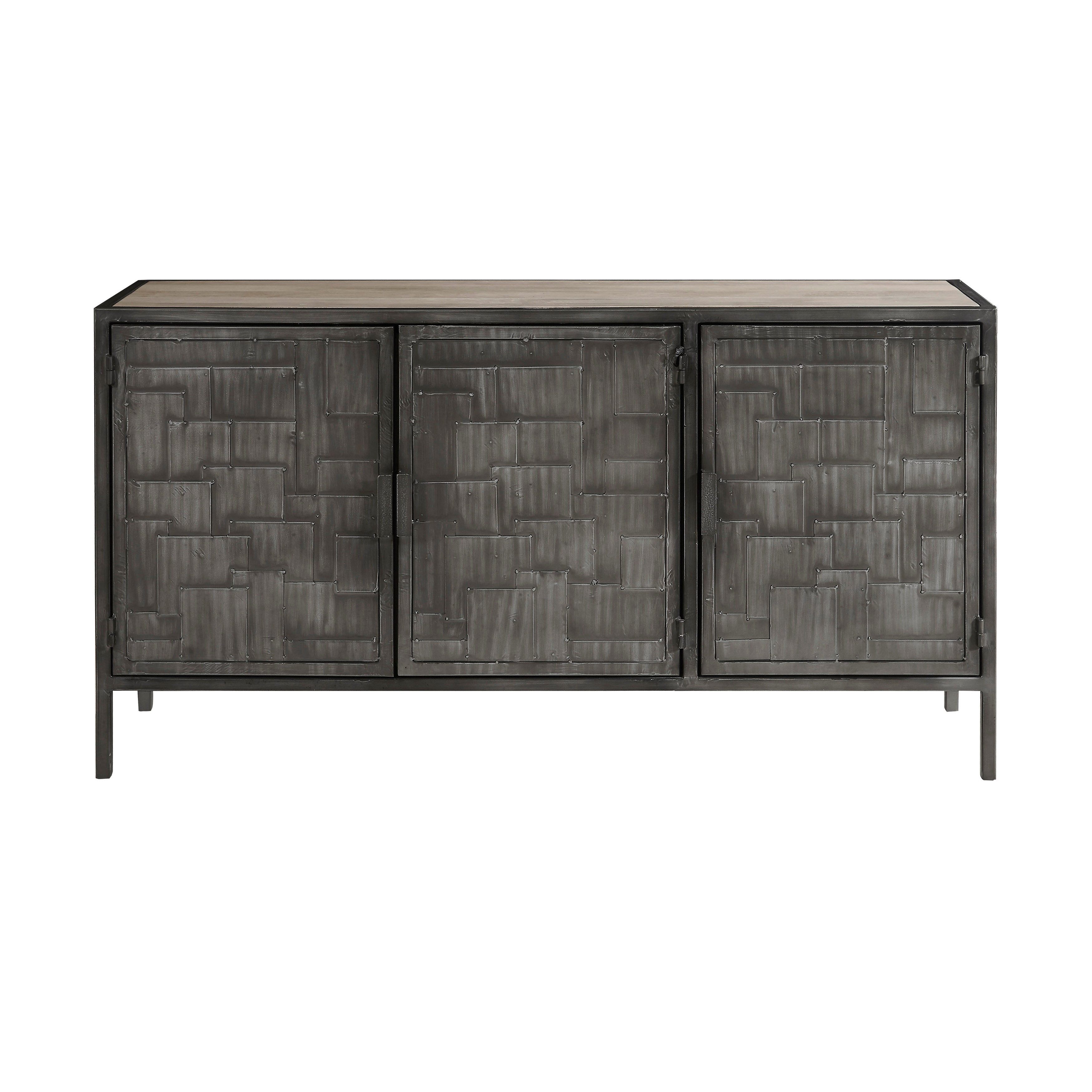 PFC Living Room 3-Door Metal Sideboard P301750 - Pulaski Furniture