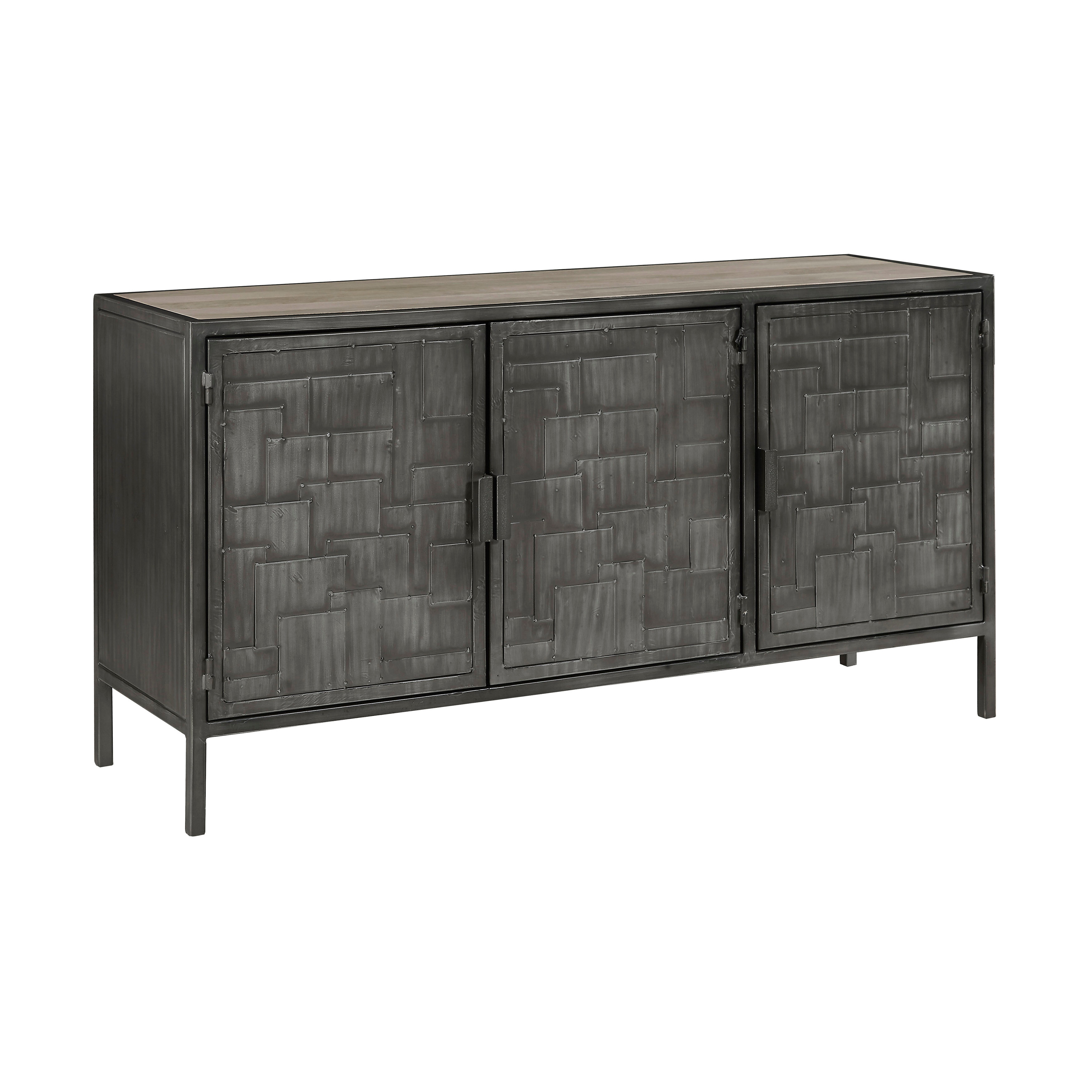 PFC Living Room 3-Door Metal Sideboard P301750 - Pulaski Furniture