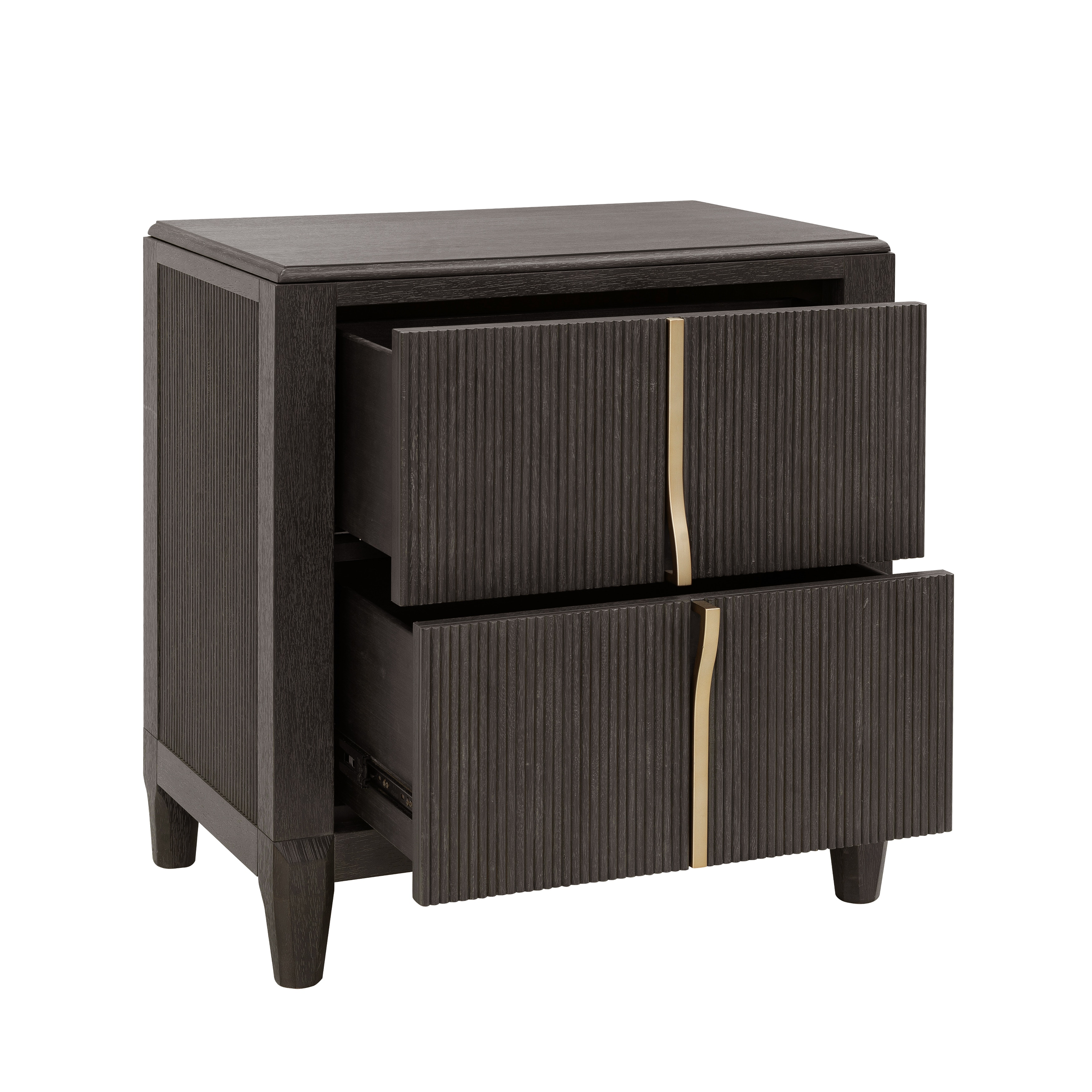 PFC Bedroom West End Loft 2-Drawer Nightstand with USB-C