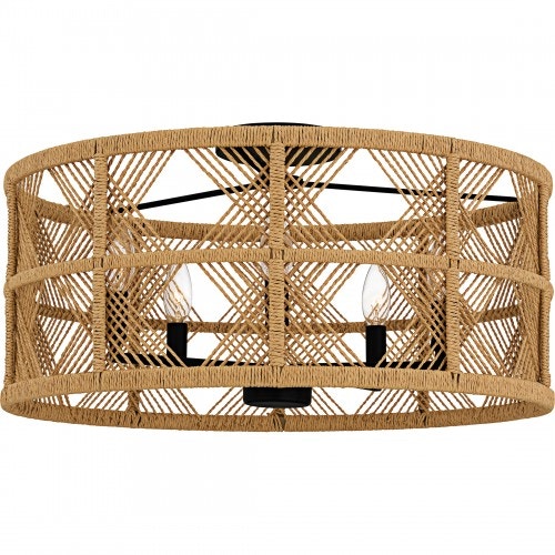  Axford 5-Light Matte Black Semi Flush Mount 