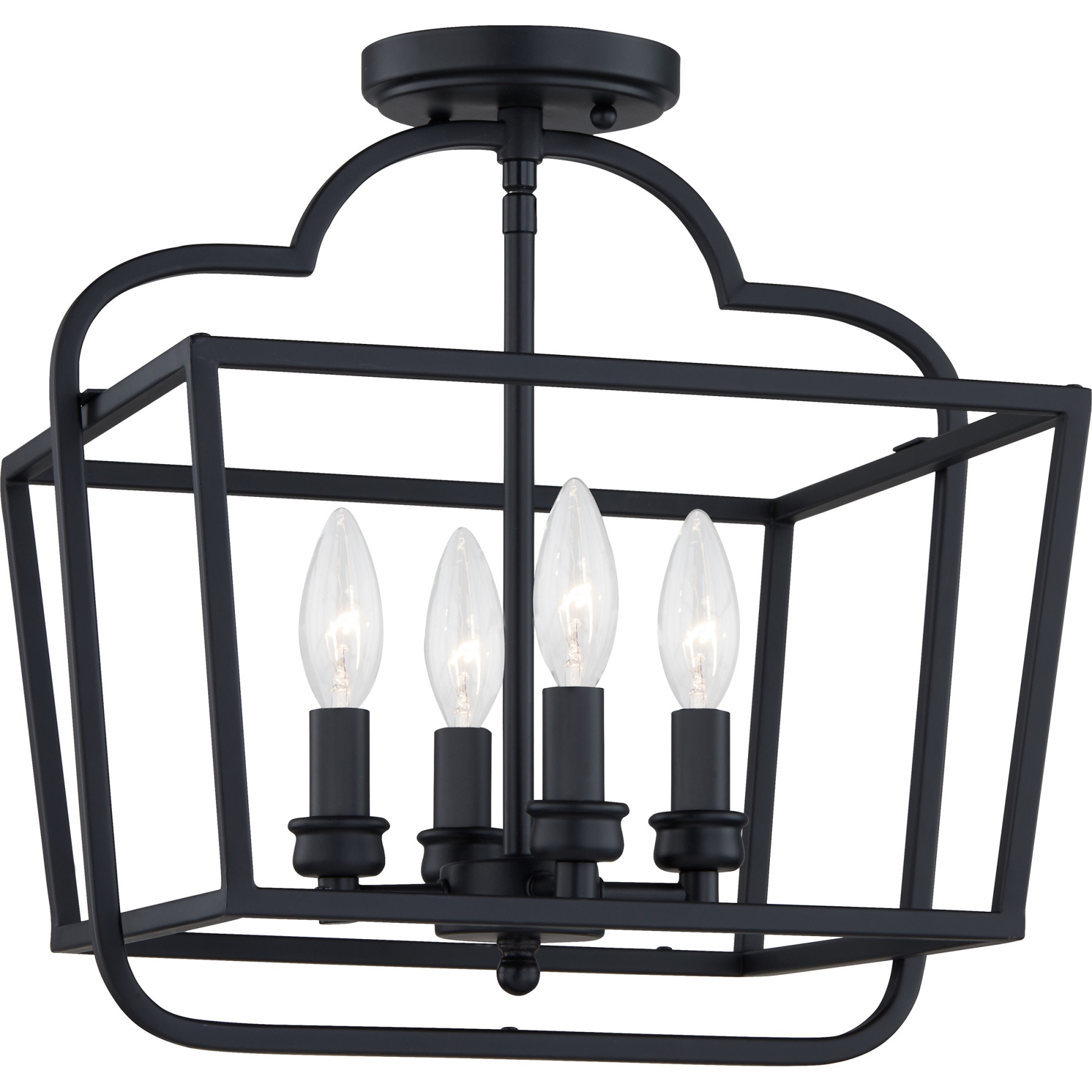 Quoizel Blanche Semi-Flush Mount BLA1714MBK