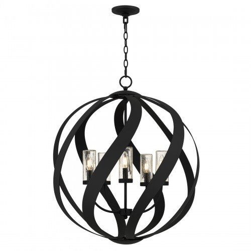  Blacksmith 5-Light Earth Black Pendant Light 