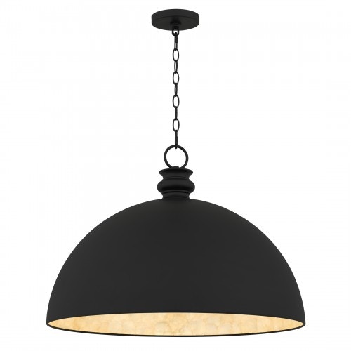  Braylon 1-Light Matte Black Pendant Light 