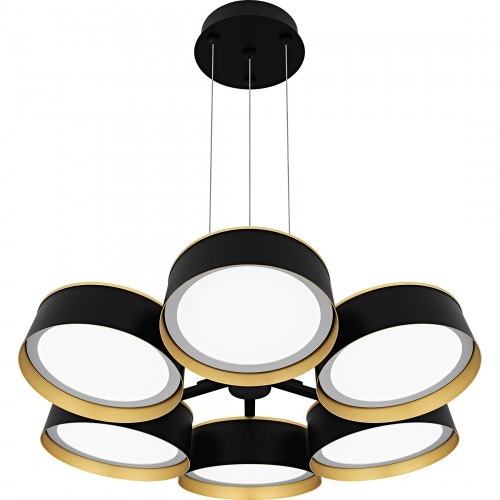 Quoizel Byrnes Matte Black Chandelier BYS5026MBK