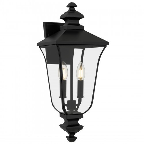 Quoizel Outdoor Lighting Farley 3-Light Matte Black Outdoor Wall