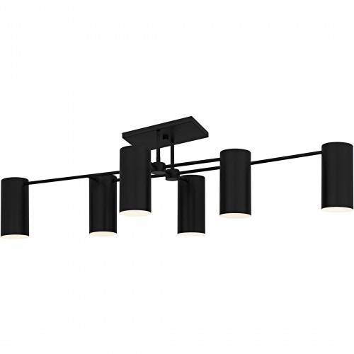  Foreland 6-Light Brushed Gold Semi-Flush Mount 