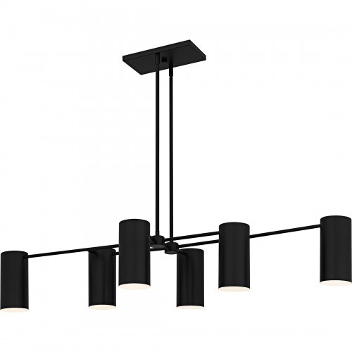  Foreland 6-Light Brushed Gold Linear Chandelier 