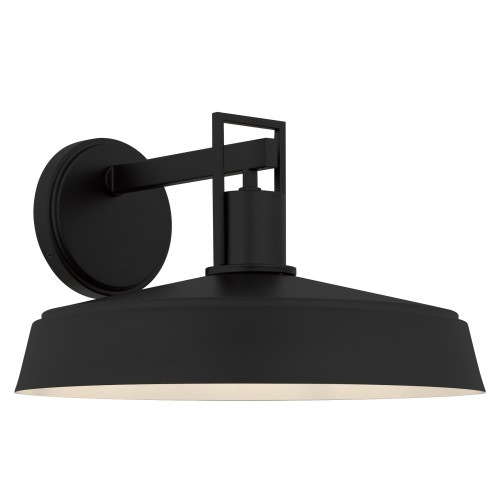  Karson 1-Light Matte Black Outdoor Wall Lantern 