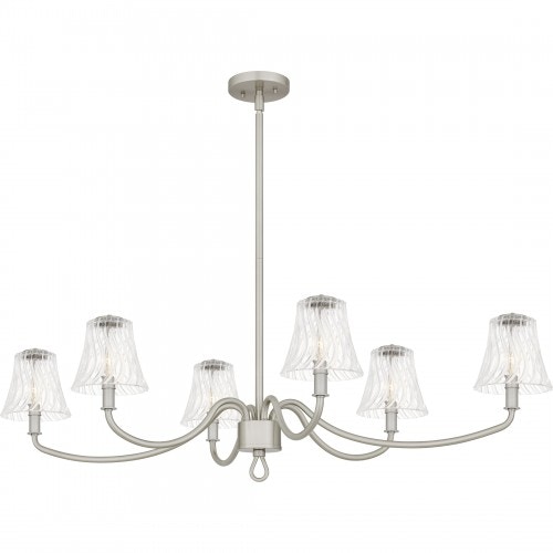 Quoizel McKinney 6-Light Brushed Nickel Chandelier MCK644BN
