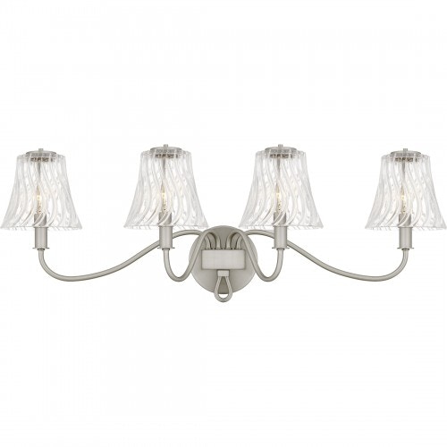 Quoizel McKinney 4-Light Brushed Nickel Bath Light MCK8631BN